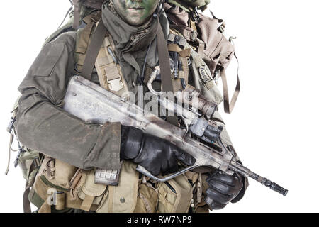 Jagdkommando Soldaten des Österreichischen Special Forces. Stockfoto