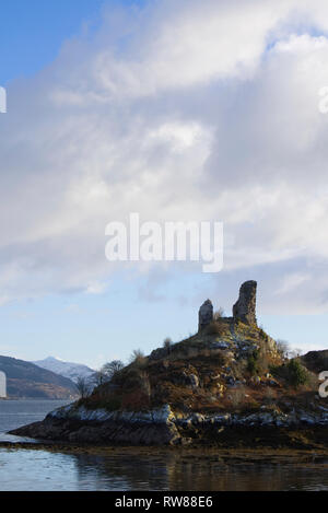 Schloss Mohel, Kyleakin, Isle of Skye Stockfoto