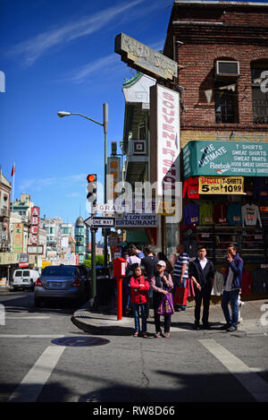 Grant Street in Chinatown, San Francisco Stockfoto