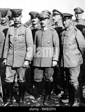 General von Falkenhayn, Kommandeur einer germanischen Armee Korps in Serbien. 1918-1919 Stockfoto