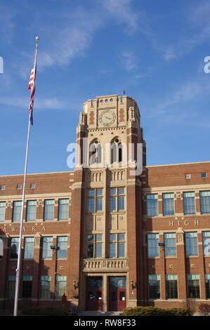 Mishawaka High School - South Bend, Indiana - High School (Kelson brennt) Stockfoto