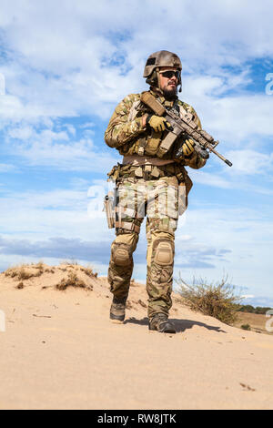 Grüne Barette U.S. Army Special Forces Group Soldat. Stockfoto