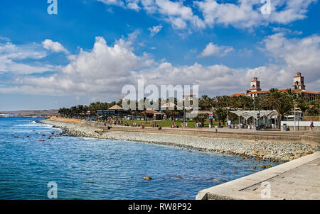 Blick auf den Strand in Spanien, Maspalomas Gran Canaria Stockfoto