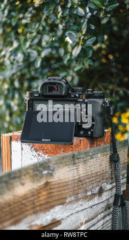 Sony A7 Full Frame spiegellosen Kamera Stockfoto