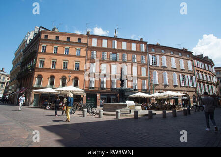 Toulouse (Frankreich): 'place Salengro' Platz im Stadtzentrum *** Local Caption *** Stockfoto