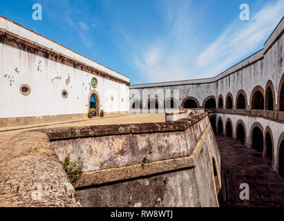 Santa Cruz da Barra Fort, Niteroi, Bundesstaat Rio de Janeiro, Brasilien Stockfoto