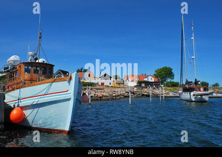 Marup Samsö Hafen, Insel, Jütland, Dänemark, Skandinavien, Europa Stockfoto