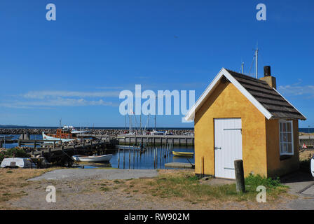 Marup Samsö Hafen, Insel, Jütland, Dänemark, Skandinavien, Europa Stockfoto