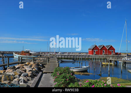 Marup Samsö Hafen, Insel, Jütland, Dänemark, Skandinavien, Europa Stockfoto