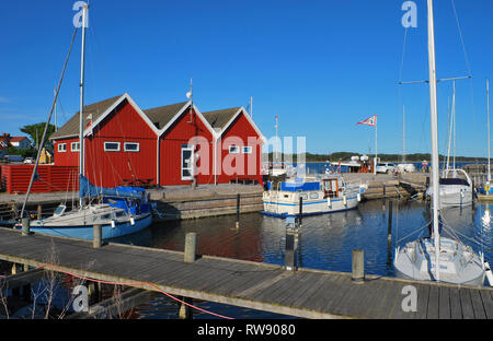 Marup Samsö Hafen, Insel, Jütland, Dänemark, Skandinavien, Europa Stockfoto