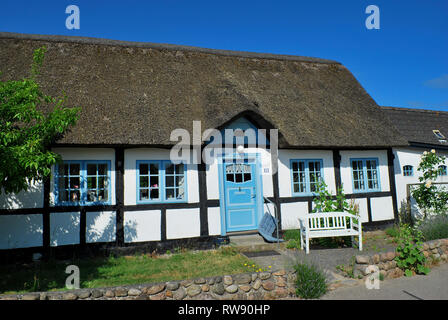 Nordby, gerahmten Haus, Insel Samsö, Jütland, Dänemark, Skandinavien, Europa Stockfoto