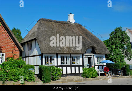 Nordby, gerahmten Haus, Insel Samsö, Jütland, Dänemark, Skandinavien, Europa Stockfoto