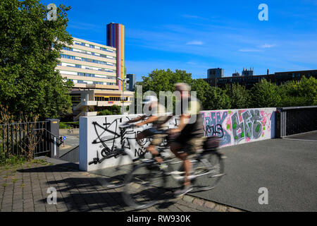 Essen, Nordrhein-Westfalen, Ruhrgebiet, Deutschland, Gruene Mitte Essen, städtebauliche Projekt im Universitätsviertel, in der nördlichen Stadt Centr Stockfoto