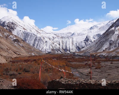 Berglandschaft in der oberen Markha Valley, Ladakh, das Land der Hohen Pässe Stockfoto