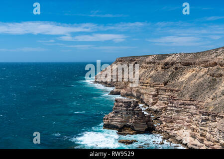 Kalbarri National Park Insel Rock, Schloss Cove und natürliche Brücke in Westaustralien Stockfoto