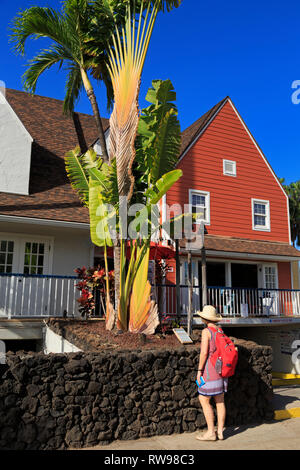 505 Front Street Geschäften, Lahaina, Maui, Hawaii, USA Stockfoto