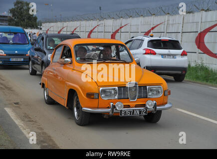 Saab 99 - Atmosphäre im La Mans Classic Rennen Stockfoto