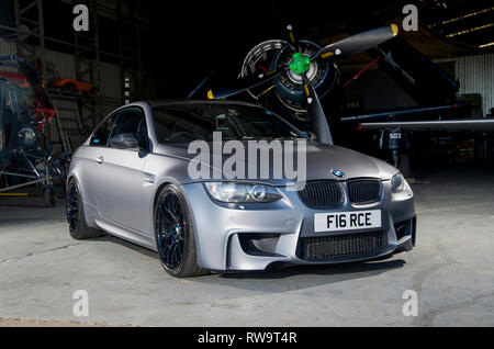 Form E90 BMW M3 Deutschen Sportwagen, modifiziert und Kompressor Stockfoto