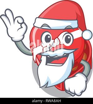 Santa Schokolade Herzen Feld oben cartoon Kühlschrank Stock Vektor