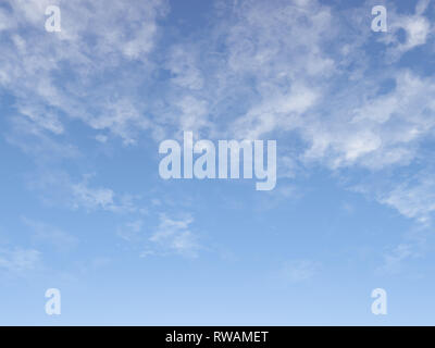 3D Rendering - Bild von Wolken und blauer Himmel. Stockfoto