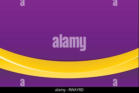 Purple Abstract background mit leuchtend gelben Band und Platz für Text-, Vektor, Abbildung Stock Vektor