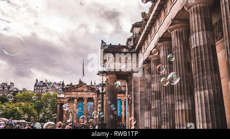 Luftblasen in Edinburgh Stockfoto