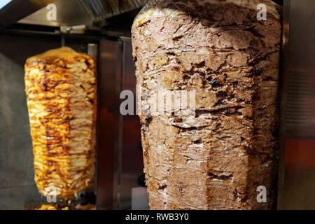 Kebab. Straße von Istanbul. Die Türkei. Stockfoto