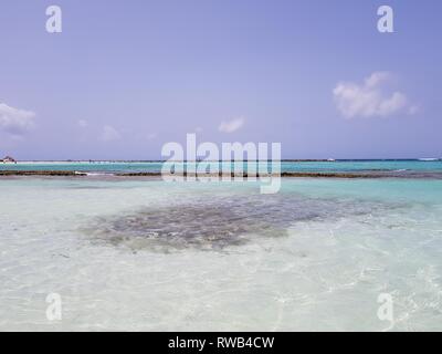 Wundervolle baby beach auf Aruba Insel Stockfoto