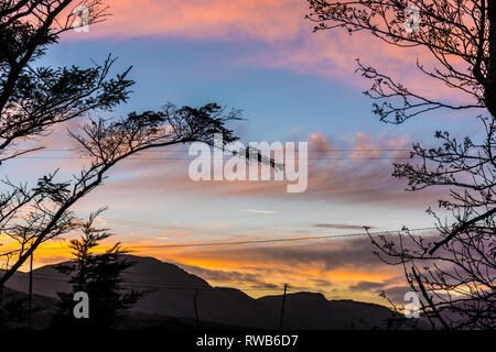 Sonnenuntergang, Loughros Point, Ardara, County Donegal, Irland Stockfoto