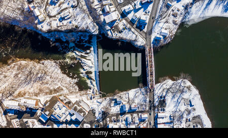 Winter in Kingston, Ulster County, NY, USA Stockfoto