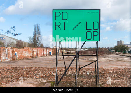 Port-Loop ein neues Gehäuse Stadterneuerung Projekt auf alten Industrieflächen in Ladywood, eine innere Stadt Bezirk in Birmingham Stockfoto