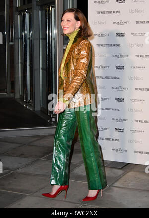London, Großbritannien. 05 Mär, 2019. Cate Blanchett bei der jährlichen Gala das Nationaltheater, die Kapital für inspirierende Arbeit des Nationalen Theaters in und mit Gemeinden im gesamten Vereinigten Königreich Credit: Nils Jorgensen/Alamy leben Nachrichten Stockfoto