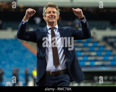 5. März 2019 in Madrid, Spanien Fussball Real Madrid v AFC Ajax Champions League 2018-2019 Edwin van der Sar Stockfoto