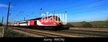 HST 43320 LNER Bahnhof, London und North Eastern Railway, East Coast Main Line Eisenbahn, Grantham, Lincolnshire, England, Großbritannien Stockfoto