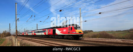 HST 43305 LNER Bahnhof, London und North Eastern Railway, East Coast Main Line Eisenbahn, Grantham, Lincolnshire, England, Großbritannien Stockfoto