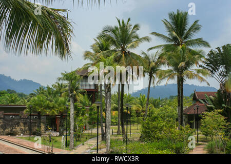 Ayer Hangat Dorf, Langkawi, Malaysia Stockfoto