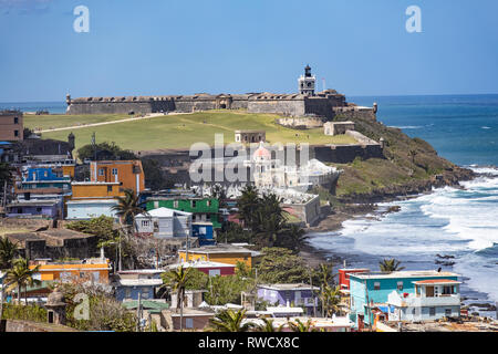 Castillo San Felipe del Morro San Juan, San Juan, Puerto Rico Stockfoto