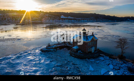 Saugerties Leuchtturm, Saugerties, Ulster County, NY, USA Stockfoto