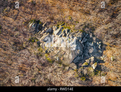 Beglik Tash - eine prähistorische rock Heiligtum an der Schwarzmeerküste Bulgariens gelegen, in der Nähe der Stadt Primorsko. - Bild Stockfoto