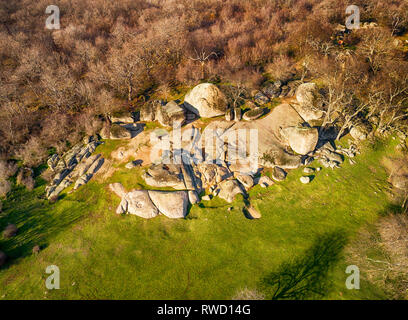 Beglik Tash - eine prähistorische rock Heiligtum an der Schwarzmeerküste Bulgariens gelegen, in der Nähe der Stadt Primorsko. - Bild Stockfoto