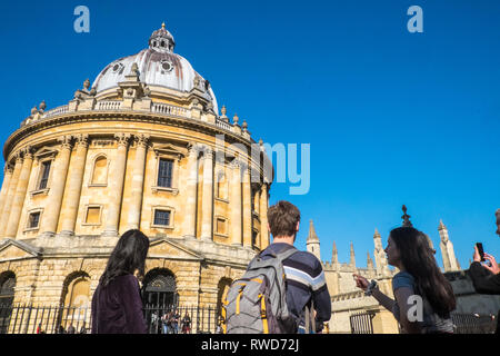 Radcliffe Camera, Bibliothek, Oxford, University Town, Oxford Universität, Stadt, Stadt, Oxfordshire, Cotswolds, England, Englisch, Großbritannien, Großbritannien, England, GB, VEREINIGTES KÖNIGREICH, Stockfoto