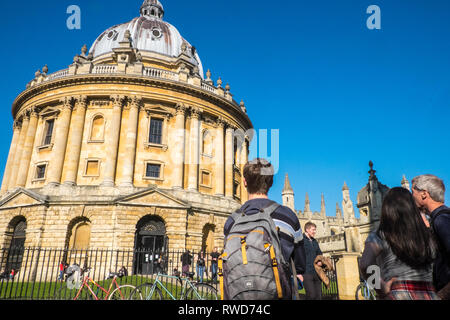 Radcliffe Camera, Bibliothek, Oxford, University Town, Oxford Universität, Stadt, Stadt, Oxfordshire, Cotswolds, England, Englisch, Großbritannien, Großbritannien, England, GB, VEREINIGTES KÖNIGREICH, Stockfoto