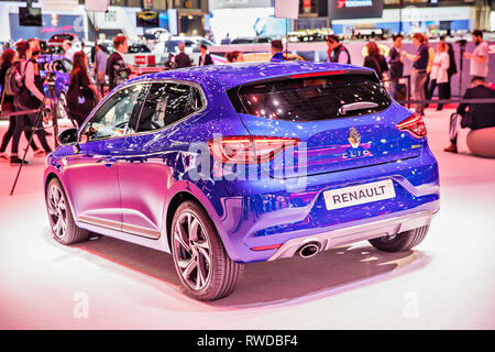 Der neue Renault Clio wurde während der 2019 Genfer Autosalon am Dienstag, 5. März, 2019 präsentiert. (CTK Photo/Josef Horazny) Stockfoto