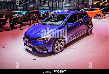 Der neue Renault Clio wurde während der 2019 Genfer Autosalon am Dienstag, 5. März, 2019 präsentiert. (CTK Photo/Josef Horazny) Stockfoto