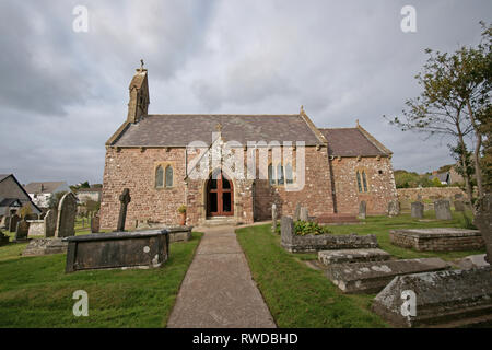 Saint George's Kirche, Reynoldston, Gower, Swansea, Wales Stockfoto