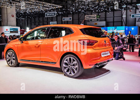 Der neue Renault Clio wurde während der 2019 Genfer Autosalon am Dienstag, 5. März, 2019 präsentiert. (CTK Photo/Josef Horazny) Stockfoto