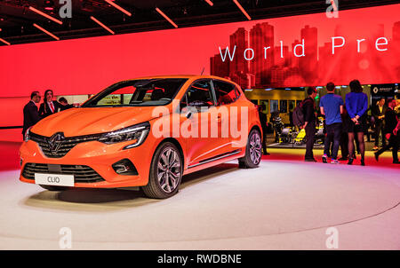 Der neue Renault Clio wurde während der 2019 Genfer Autosalon am Dienstag, 5. März, 2019 präsentiert. (CTK Photo/Josef Horazny) Stockfoto