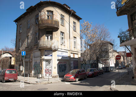 Sofia, Bulgarien - 04. März 2019: Blick auf Batscho Kiro Straße in Sofia, Bulgarien. Foto: März 04th, 2019 Stockfoto