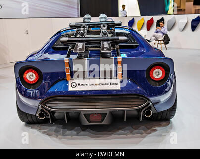 Manifattura Automobili Torino Präsentation während der 2019 Genfer Autosalon am Dienstag, 5. März, 2019. (CTK Photo/Josef Horazny) Stockfoto