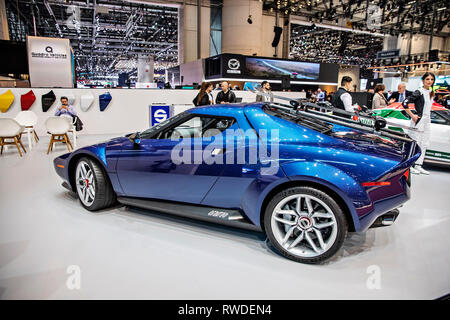 Manifattura Automobili Torino Präsentation während der 2019 Genfer Autosalon am Dienstag, 5. März, 2019. (CTK Photo/Josef Horazny) Stockfoto